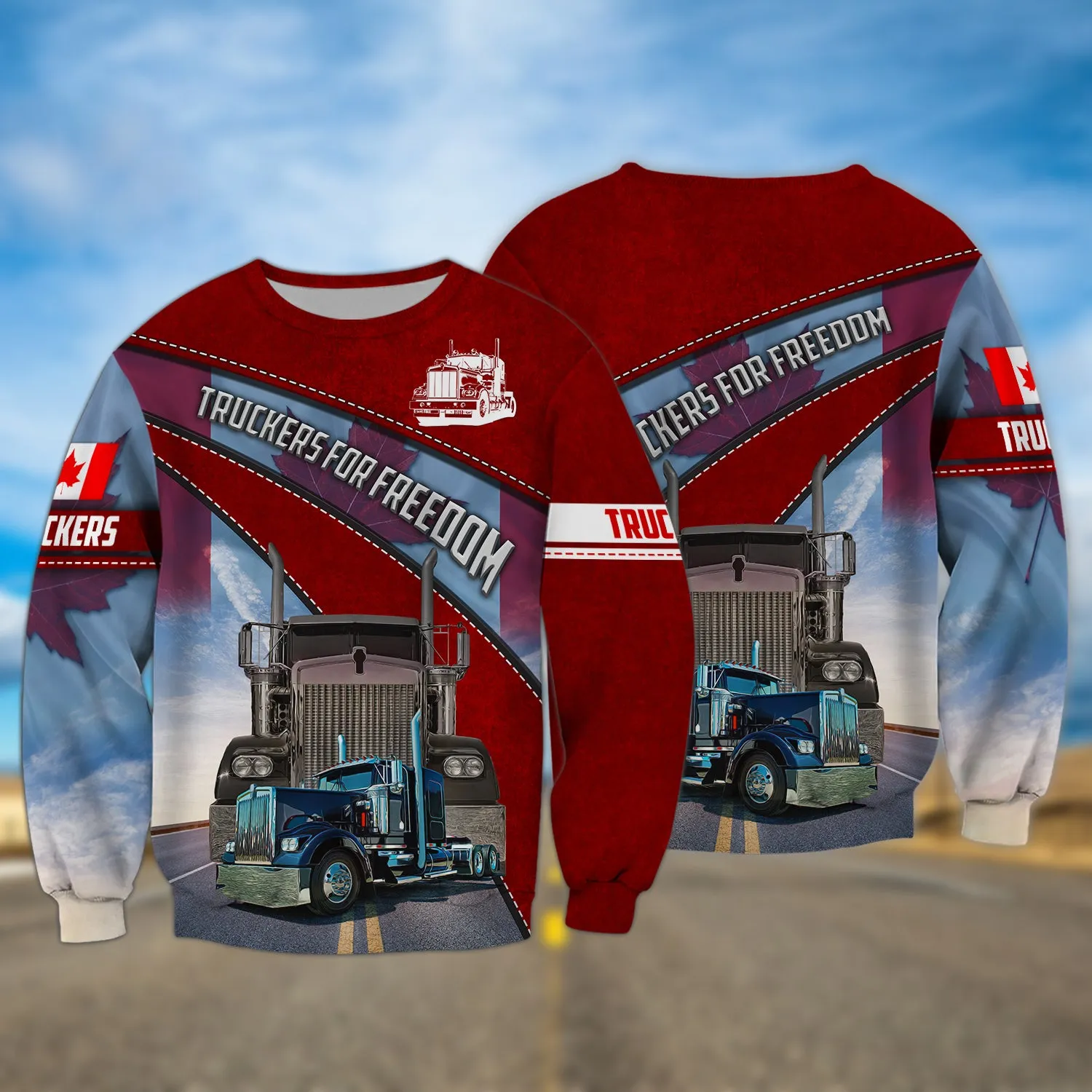 Trucker Canada 3d Full Print