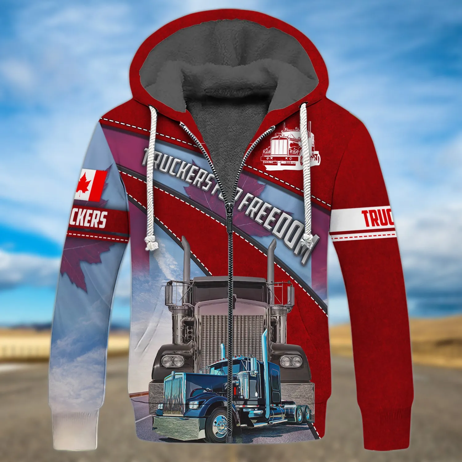 Trucker Canada 3d Full Print