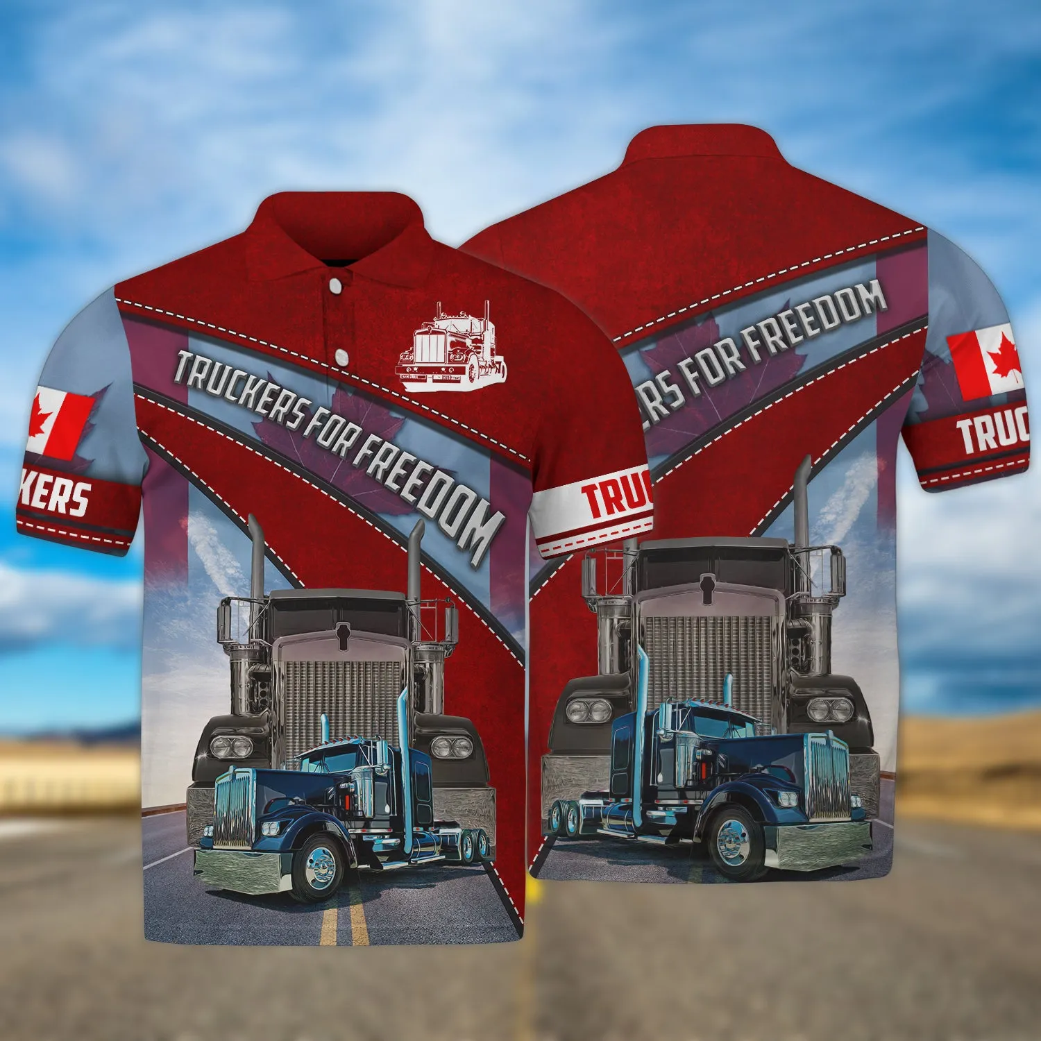 Trucker Canada 3d Full Print