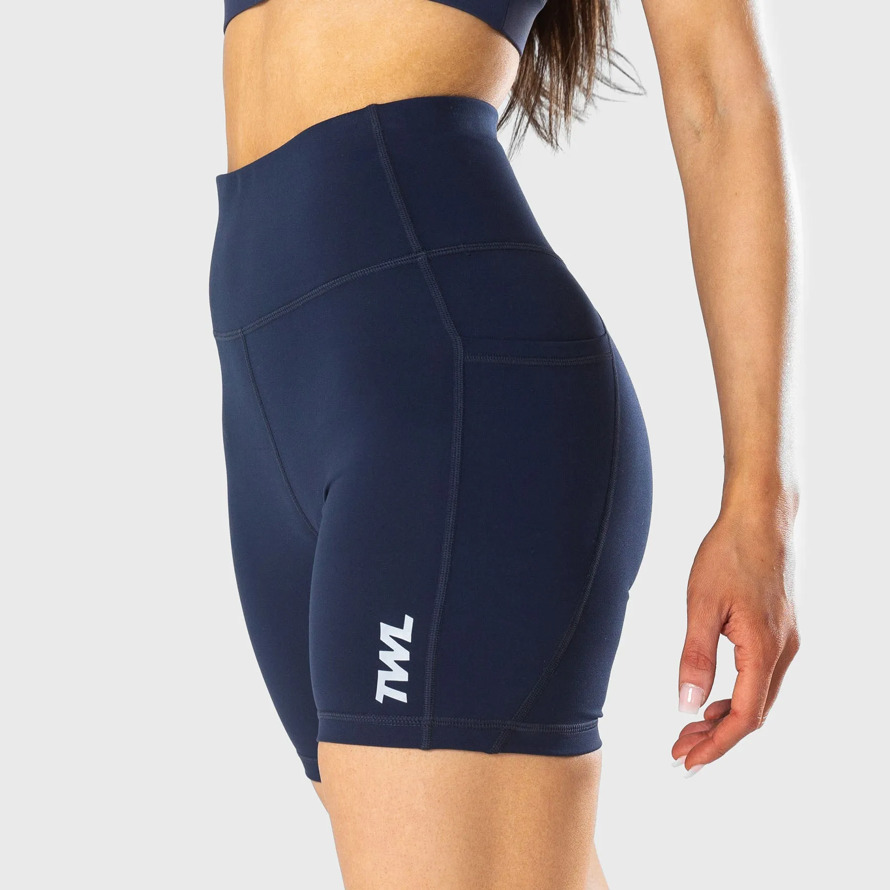 TWL - WOMEN'S ENERGY SHORTS MID LENGTH - MIDNIGHT NAVY