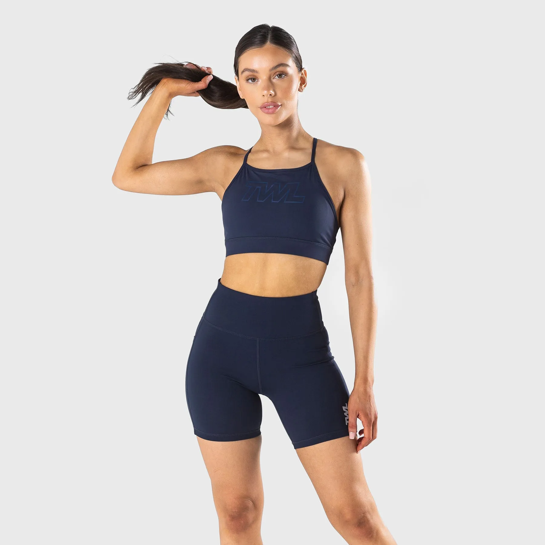 TWL - WOMEN'S ENERGY SHORTS MID LENGTH - MIDNIGHT NAVY