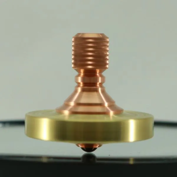 Two Step - Brass and Copper Engraved Two Step Spinning Top w/ Ceramic (Si3N4) Bearing