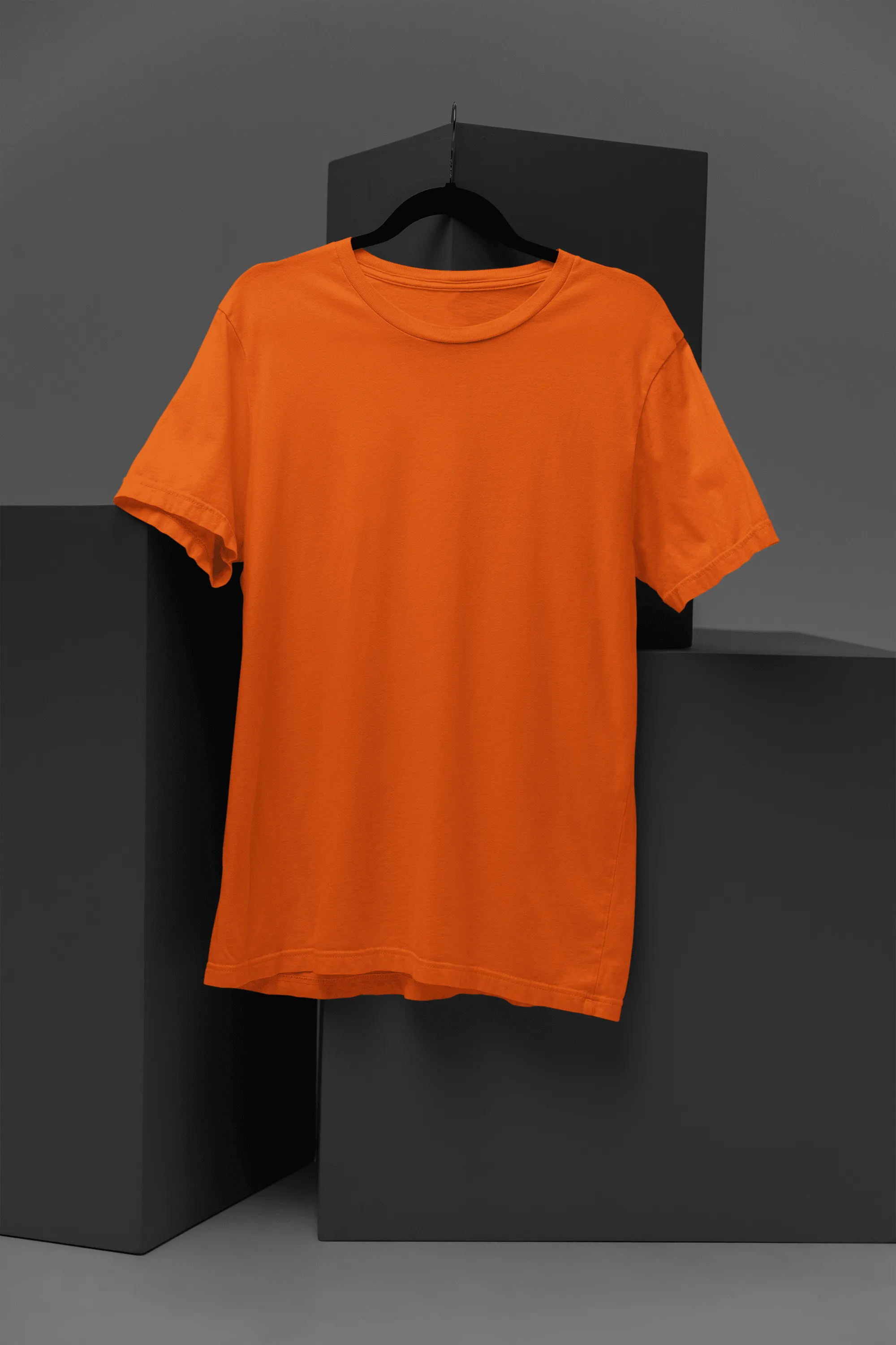 Unisex Cotton Plus Size Crew Neck T-shirts - Unit 6