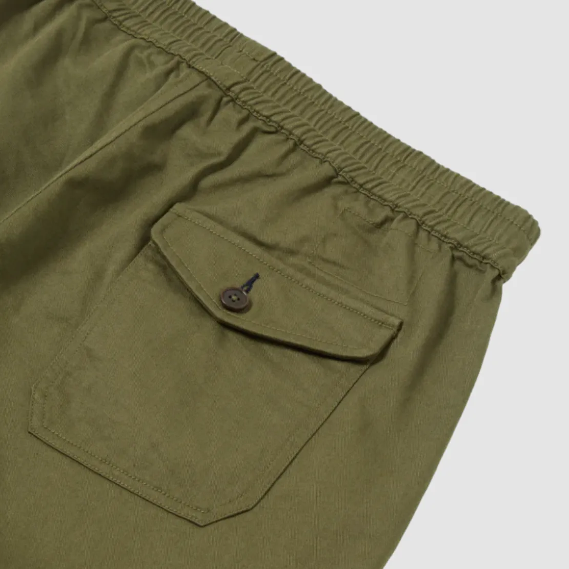 Universal Works Twill Beach Short Light Olive