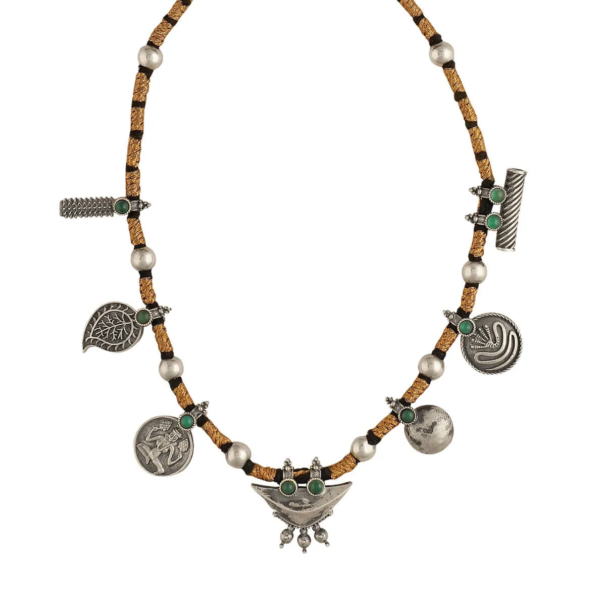 Uroo Silver Necklace by MOHA