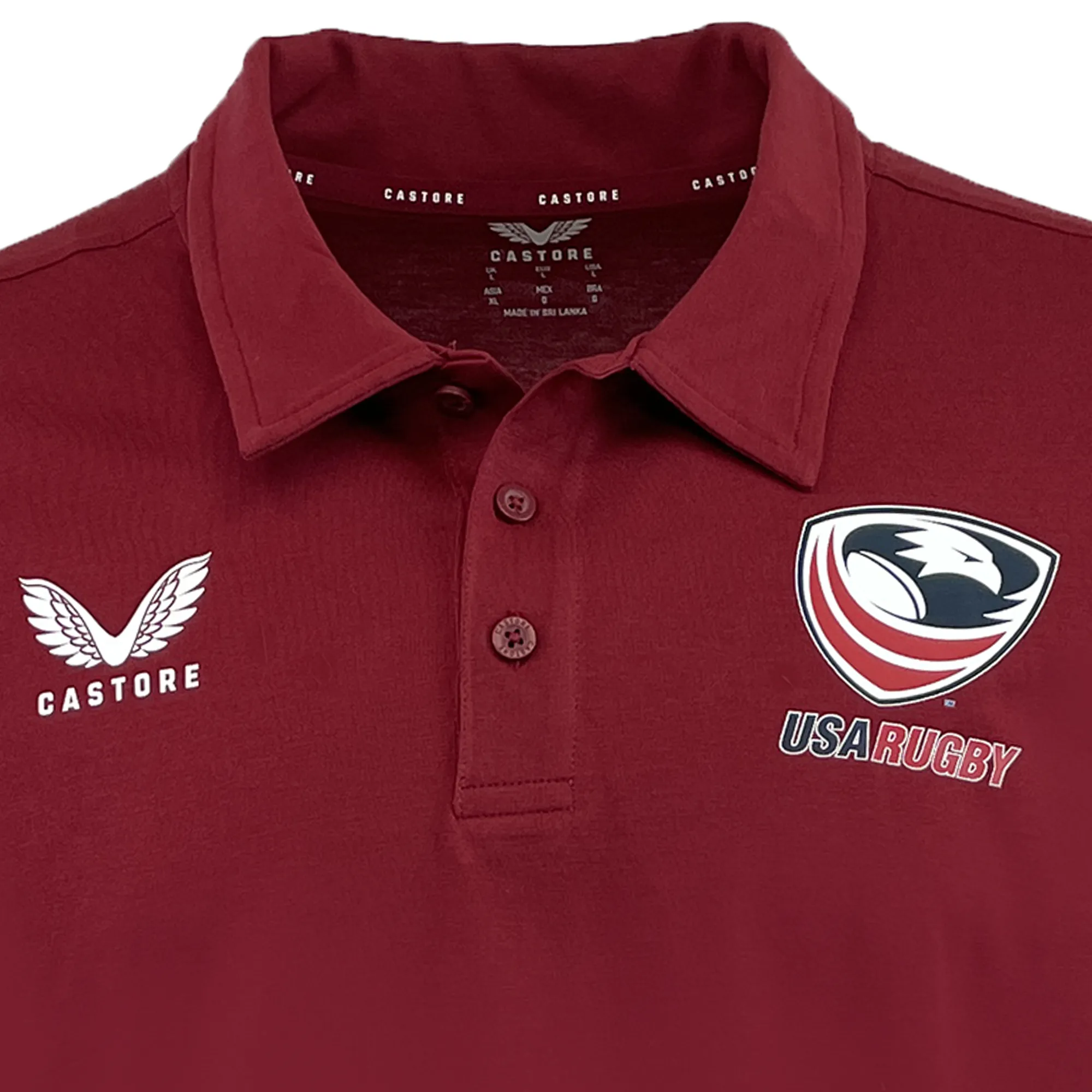 USA Rugby Polo by Castore