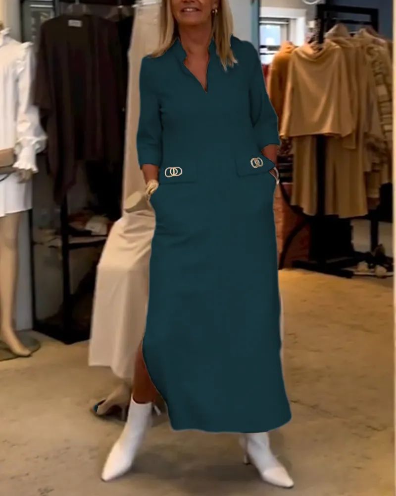 Valeria | Elegant Slit Dress