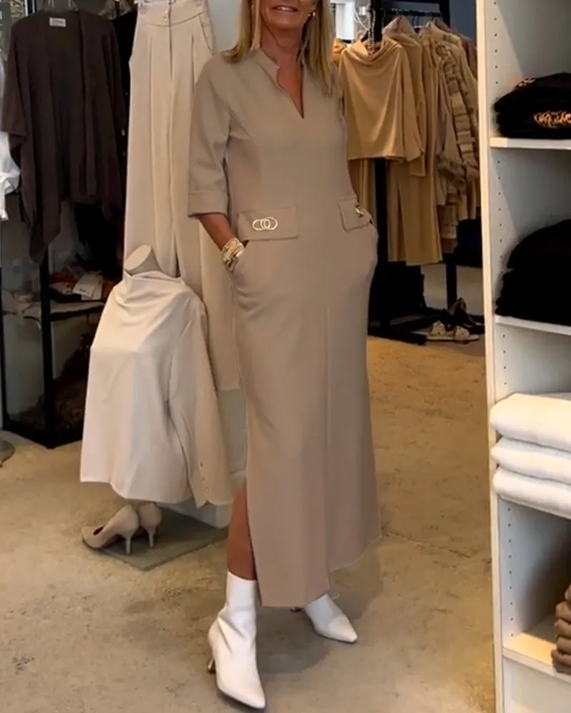 Valeria | Elegant Slit Dress