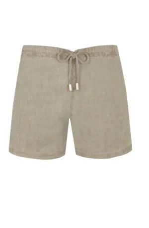 VILEBREQUIN Men Linen Bermuda Shorts Mineral Dye