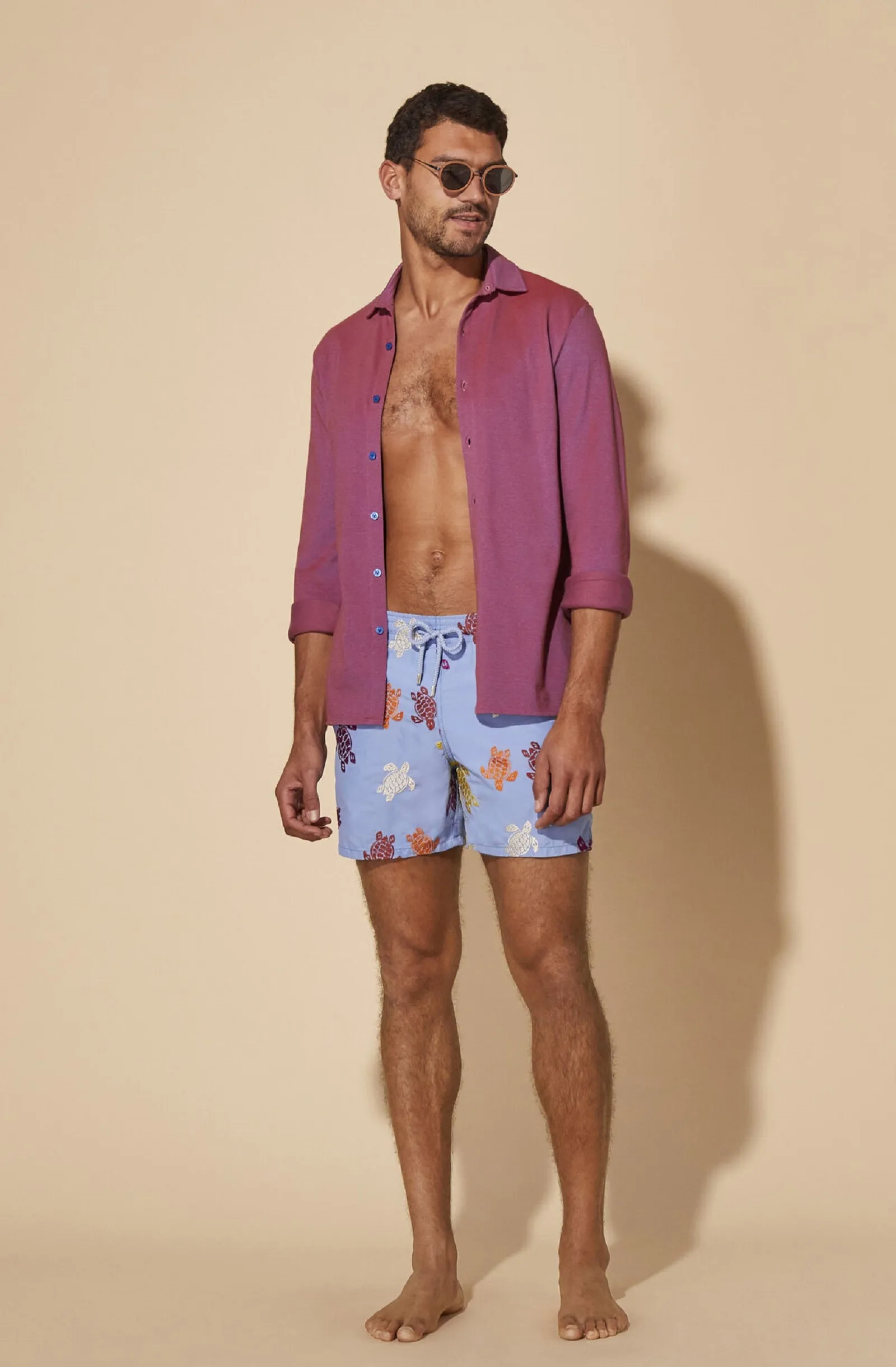 VILEBREQUIN Men Swim Shorts Embroidered Tortues Multicolored - Limited Edition