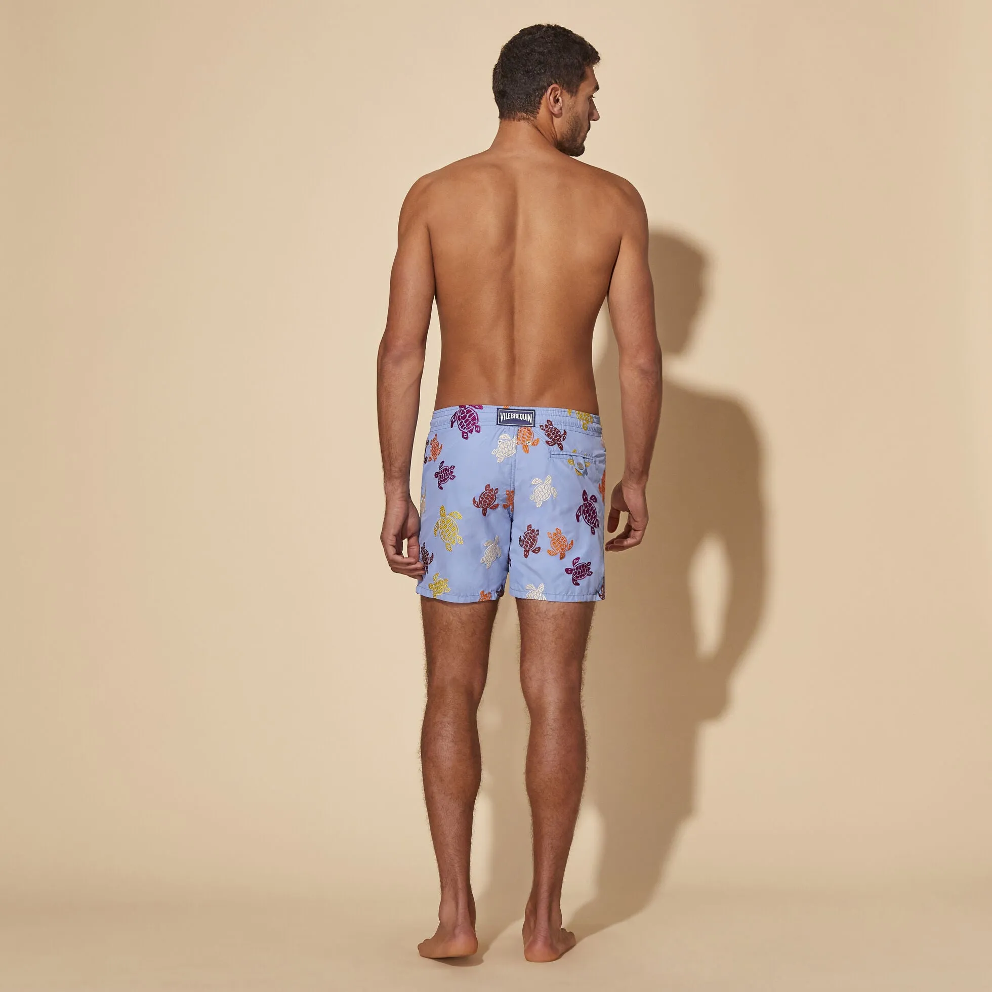 VILEBREQUIN Men Swim Shorts Embroidered Tortues Multicolored - Limited Edition