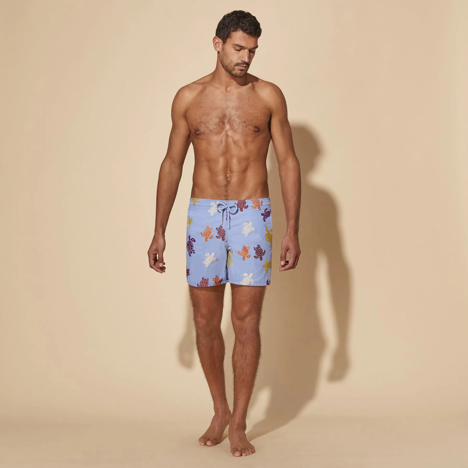 VILEBREQUIN Men Swim Shorts Embroidered Tortues Multicolored - Limited Edition