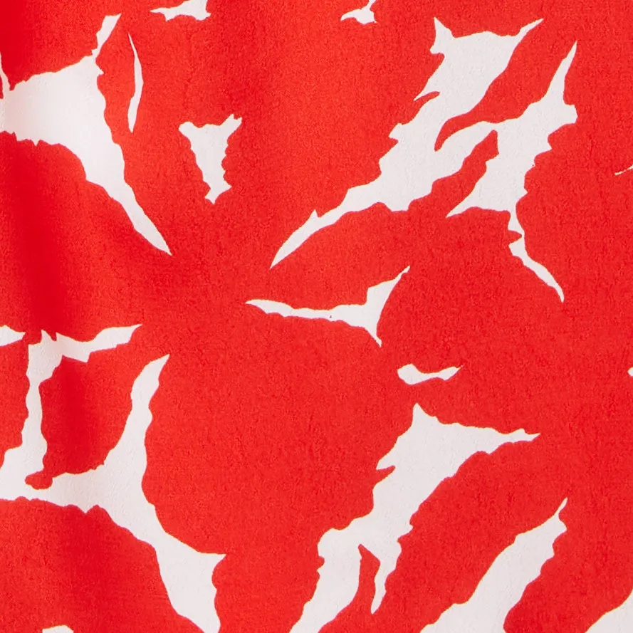 Viscose Printed Spread Collar Women Dresses