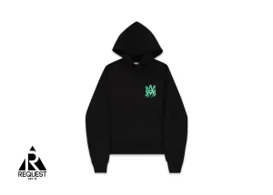 Watercolor MA Hoodie “Black/Green”