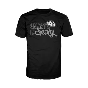 Weird Science Smart Is Sexy Official Men's T-shirt (Black)