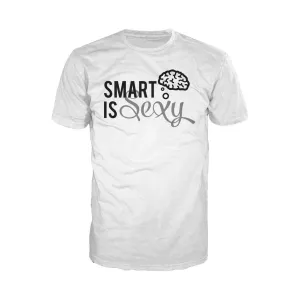 Weird Science Smart Is Sexy Official Men's T-shirt (White)