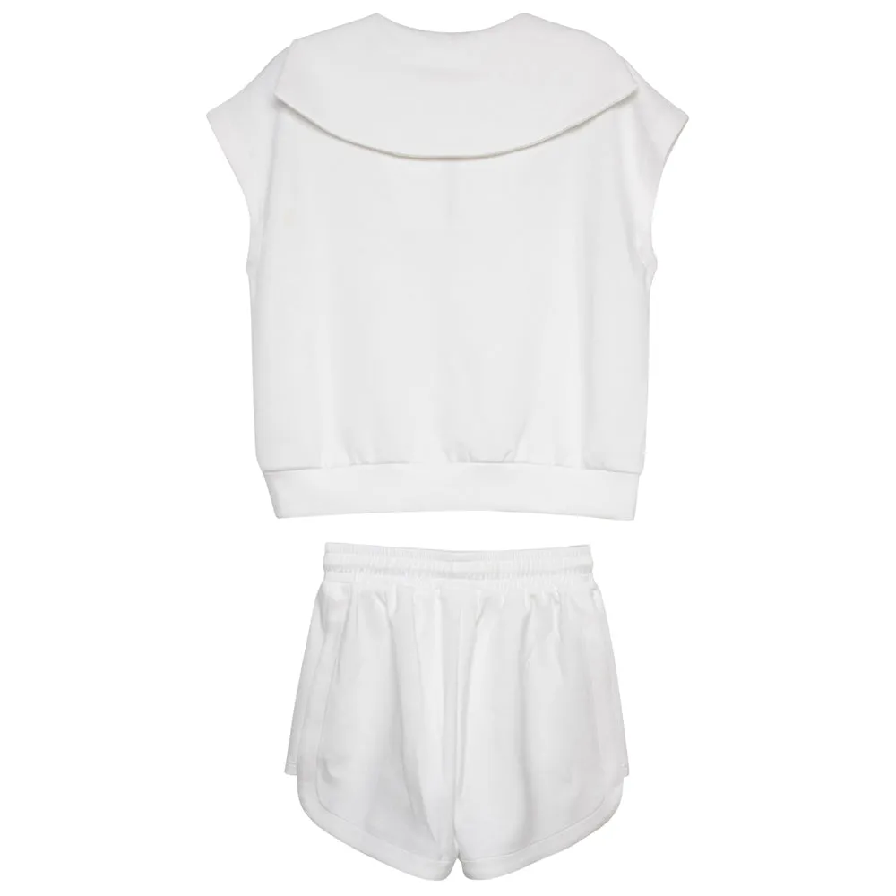 White Two Piece Scuba Set  By Katydid