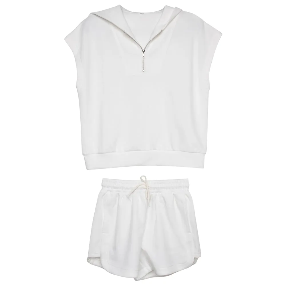 White Two Piece Scuba Set  By Katydid