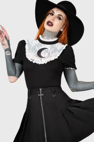 Wish Upon A Moon Top - Black -