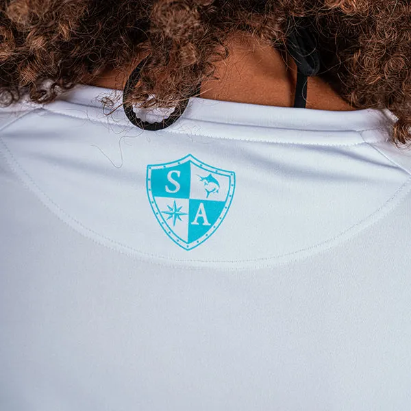 Women's Performance Long Sleeve Shirt | White | Watercolor
