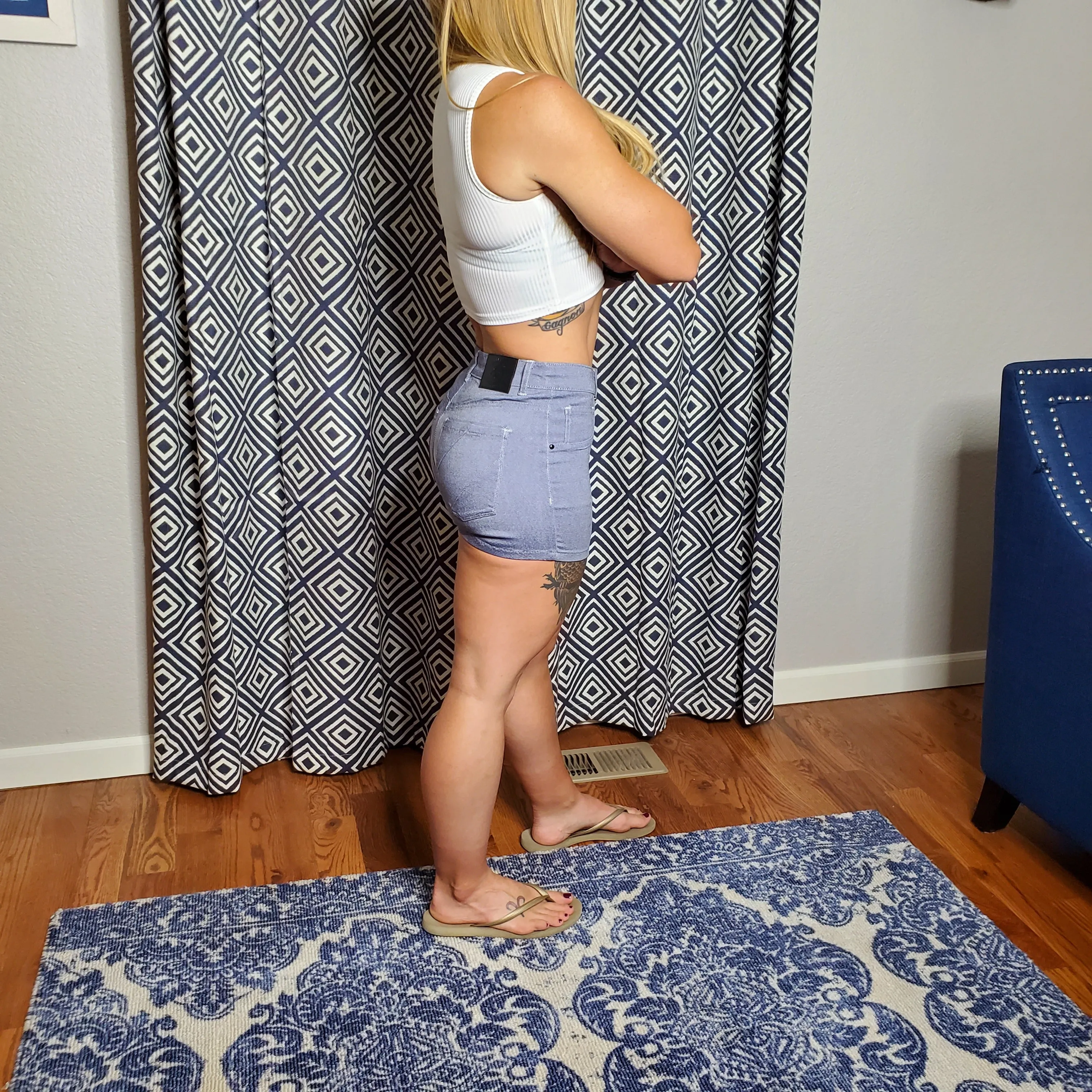 Women's Shorts Blue Steel