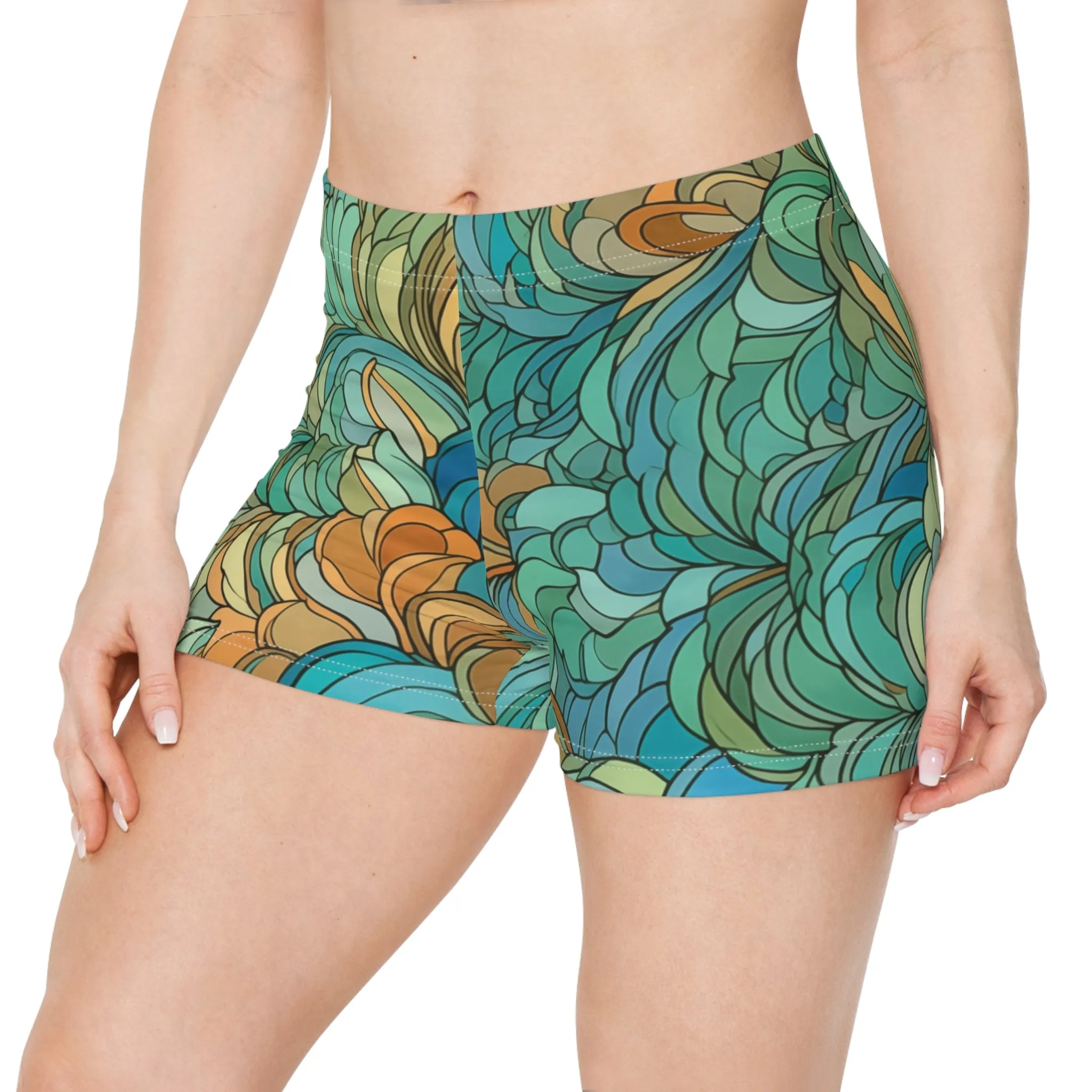 Workout Shorts - Lancaster Prague Fish Scale.png
