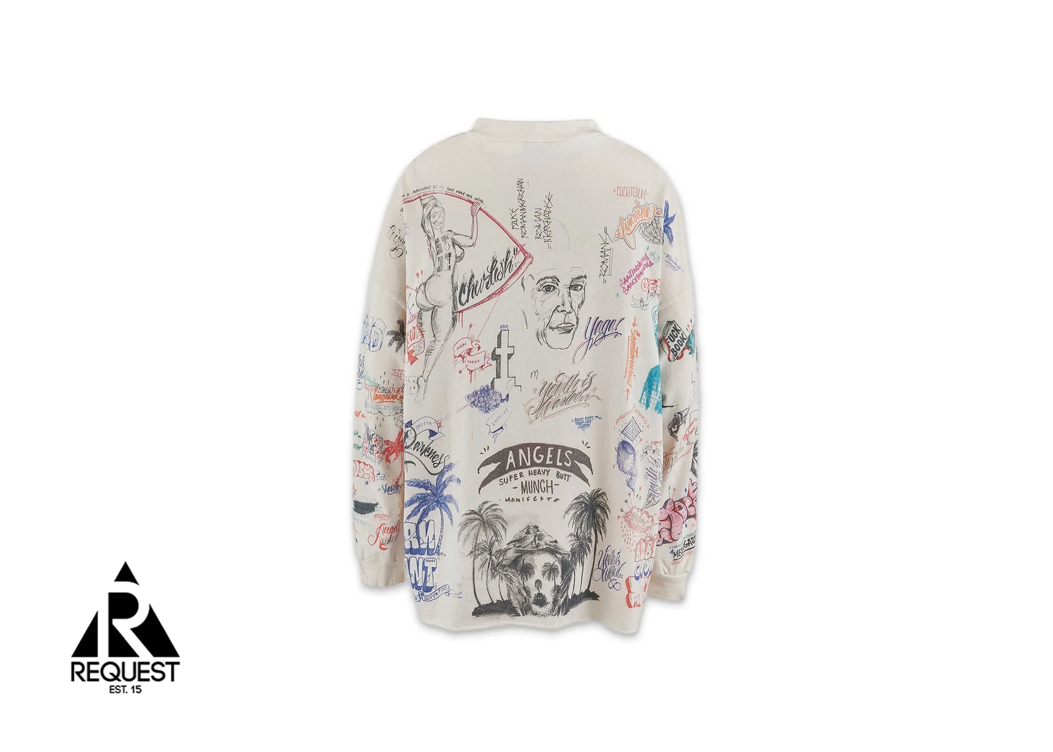 x Born & Raised L/S Tee "White"