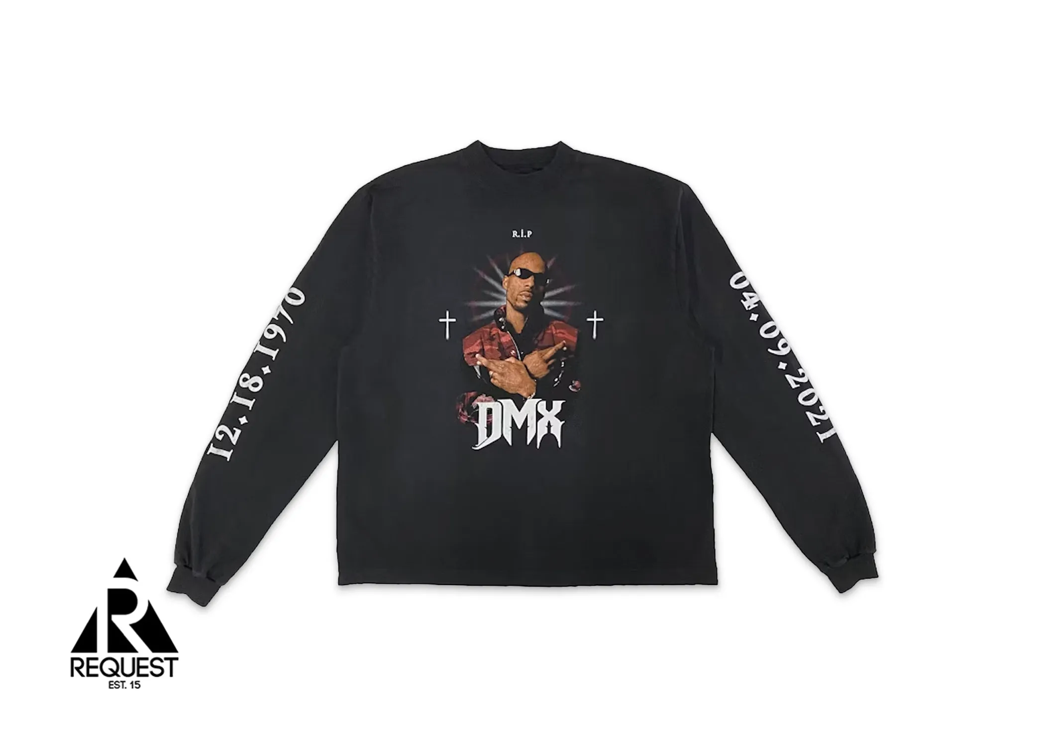 x Yeezy DMX Tribute L/S Tee "Faded Black"