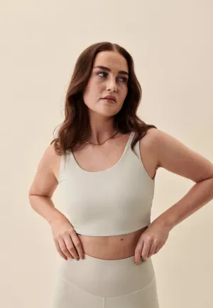 Yoga Midi Scoop Bra - Cream