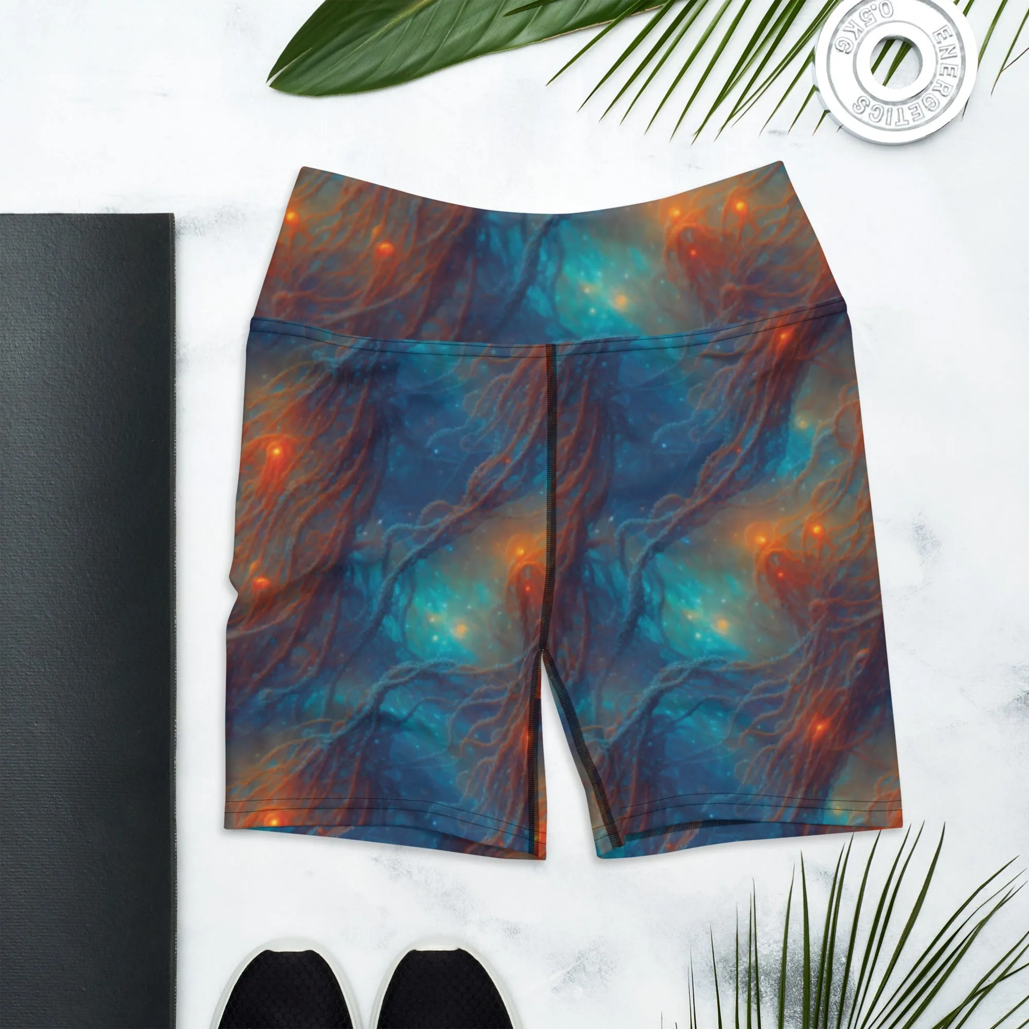 Yoga Shorts - Nebular Nexus