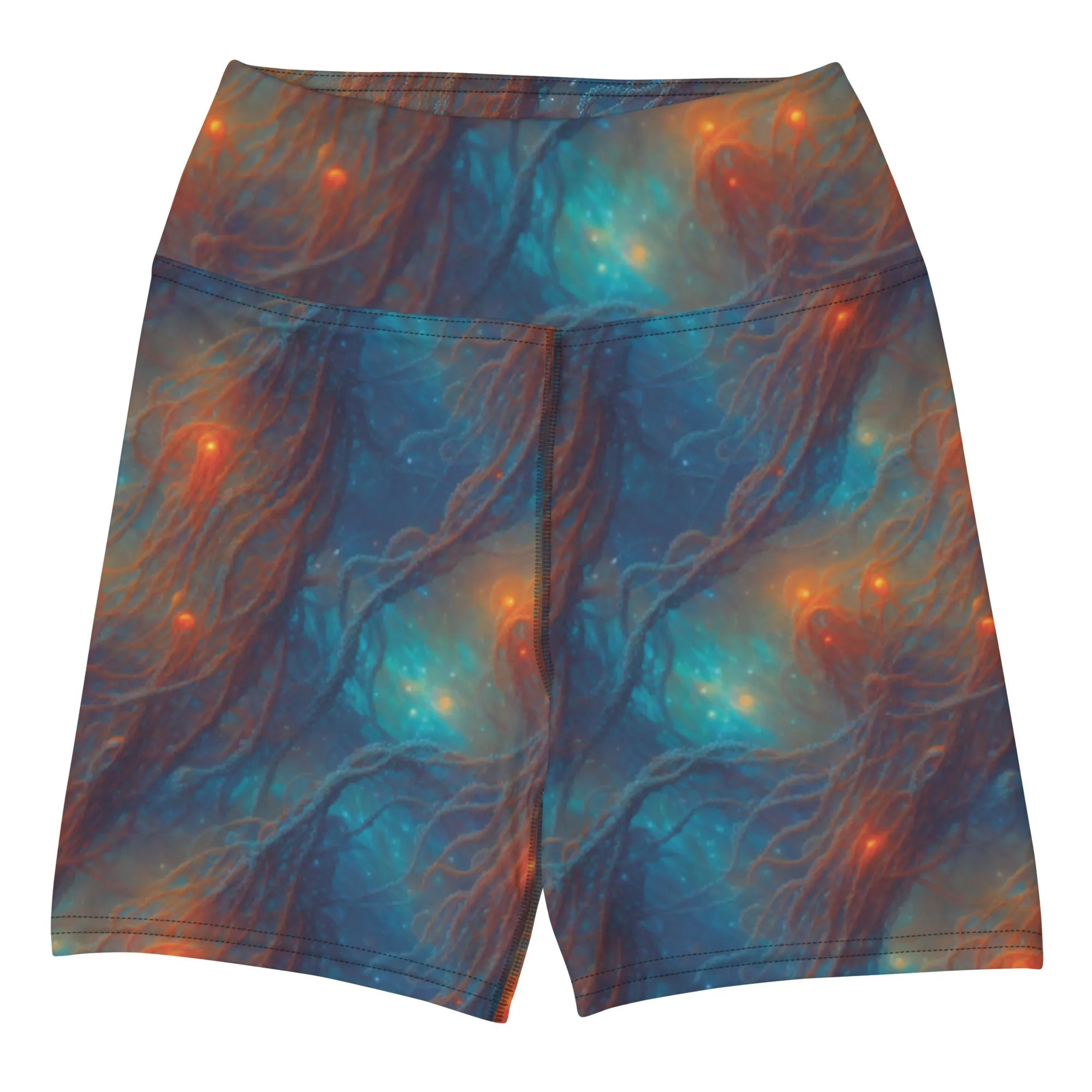 Yoga Shorts - Nebular Nexus