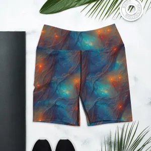 Yoga Shorts - Nebular Nexus
