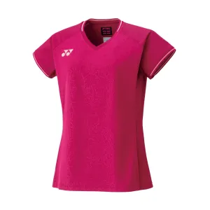Yonex 20715 Women's Crew Neck Game Shirt [Reddish Rose]