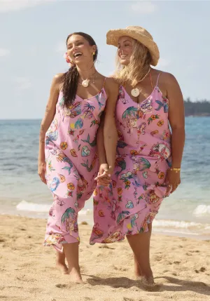 You're Beautiful Linen Dress - Pink