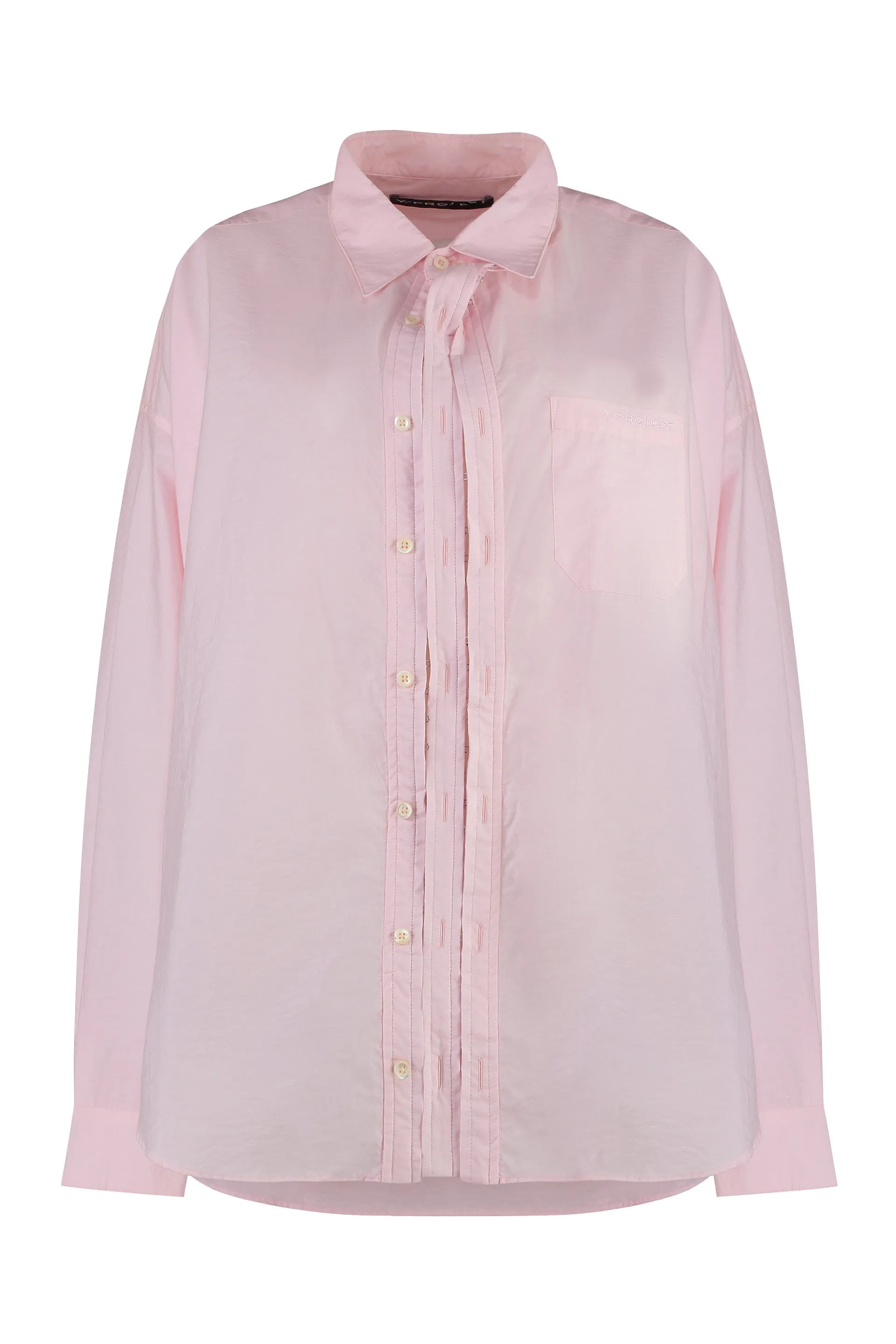 Y/PROJECT Stretch Cotton Shirt with Front Pocket
