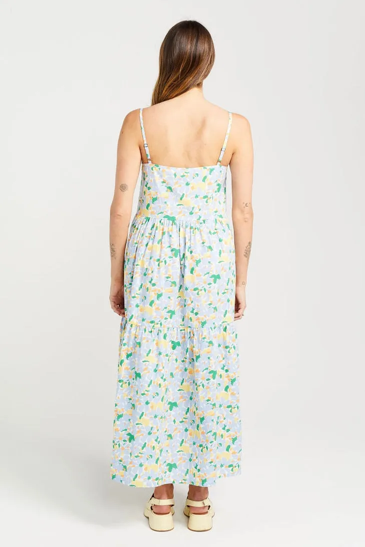 Ziggy Painted Blue Floral Dress